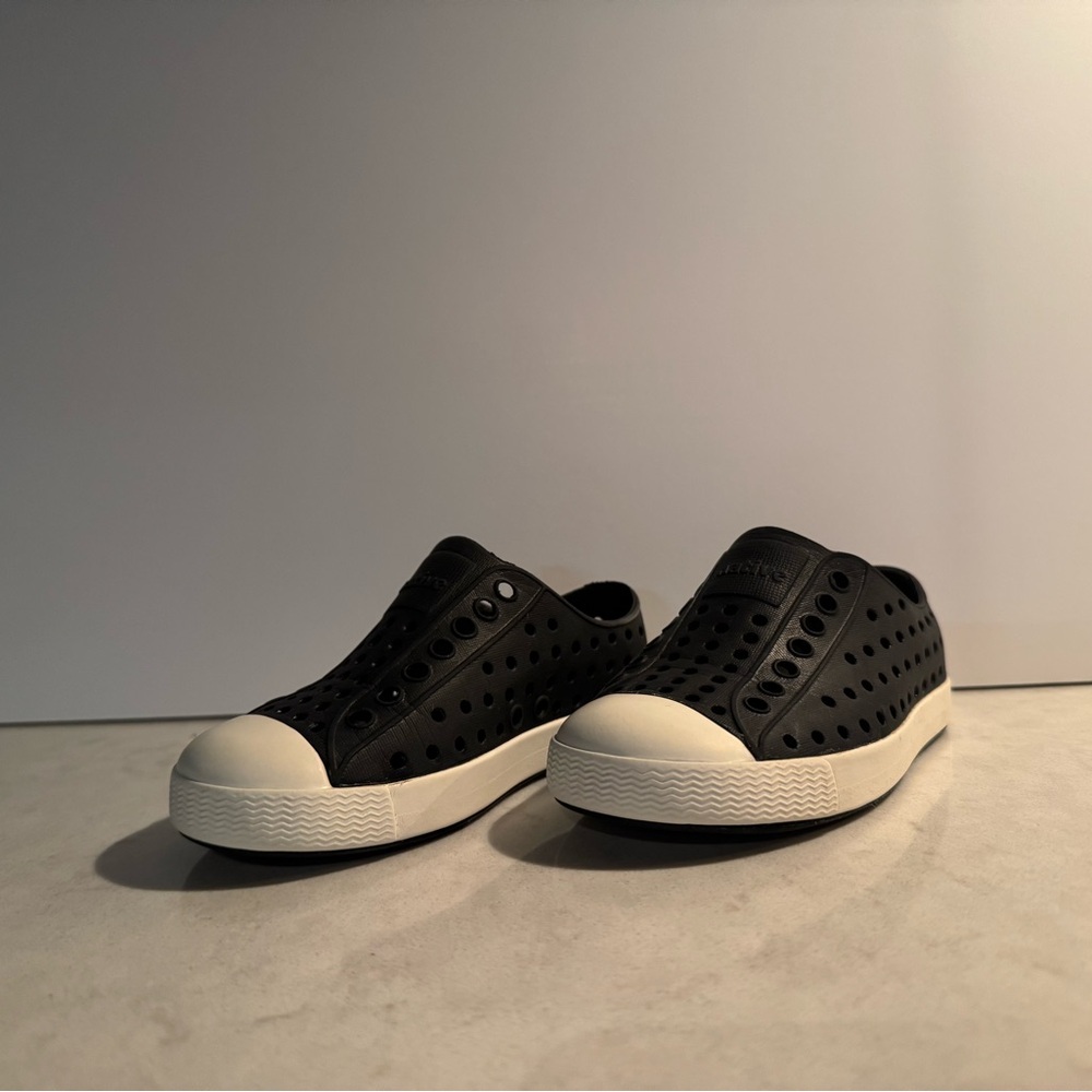 Native Shoes Black Slip-On Sneakers
